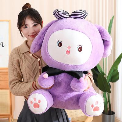 Purple Little Rabbit Doll White Rabbit Plush Toy Large Rabbit Rabbit Doll Boy and Girl Sleeping Pillow