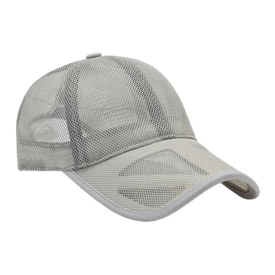 

Мужская бейсбольная кепка с регулируемой плотностью, универсальная, с вертикальными полями, повседневная, солнцезащитная, для велоспорта, на открытом воздухе светло-серый
