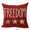 1/4Pcs Americana Style Star-Printed Cushion Covers Sofa Bed Cushion Cover Home Bedroom Decoration, 2D Flat Printing