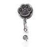 Silicone Plastic Badge Clip Cute  Paw Badge Reel Crocodile Clip Badge Reel Telescopic Swivel Alligator Clip For Lanyards Id