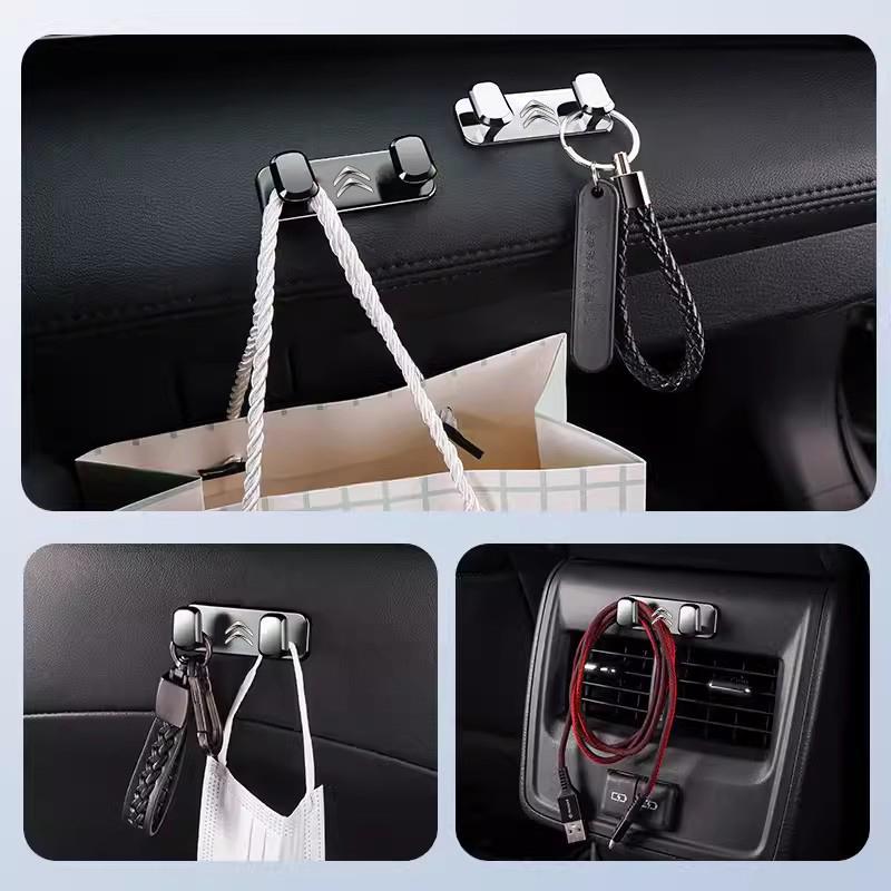 Car Metal Hooks Organizer Mini Storage Hook For Citroen C4 C3 C2 C1 C5 Xsara Grand Jumper Saxo Jumpy C8 Celysee C6 C ami256