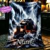 Soft Storm Lightning Truck Blanket Perfect for Snuggling Up On the Sofa, Ideal for Cozying Up In the Bedroom
