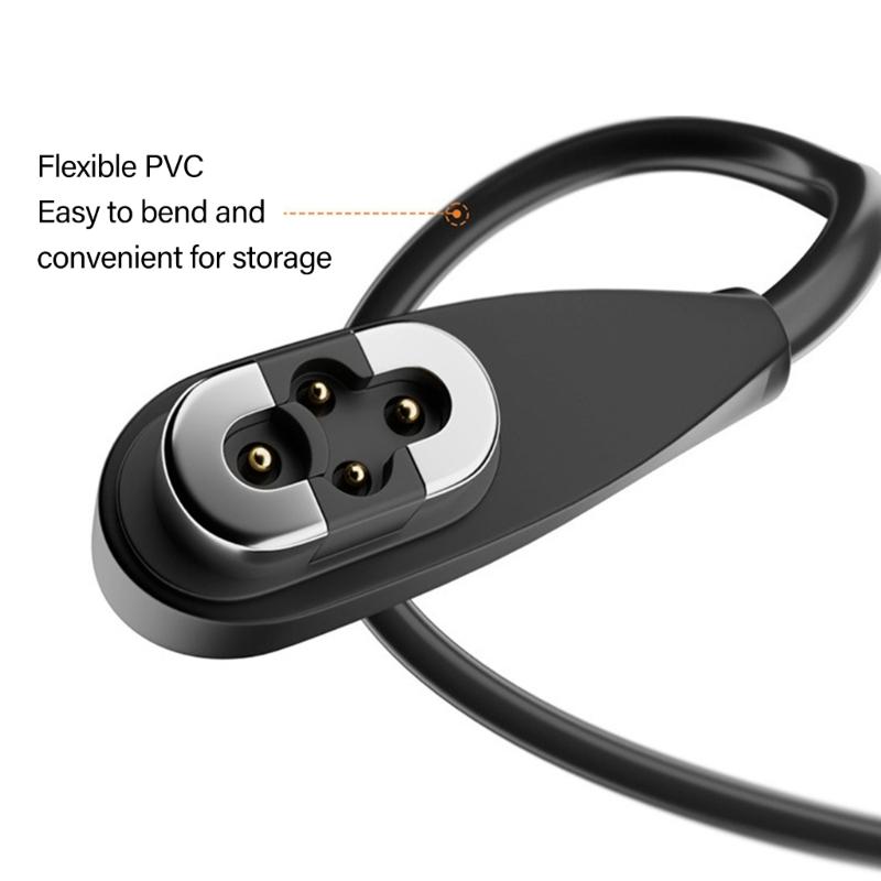 USB/Type C 4Pin Magnetic Charging Cable For S710 AS800 Bone Sound Conduction Sports Earphone Lightweight Portable