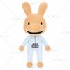 Horror Animal Hospital Plush Toys Blue Dog Penguin Bunny Plushie Doll Cute Animal Game Peripherals Collectible Stuffed Figure