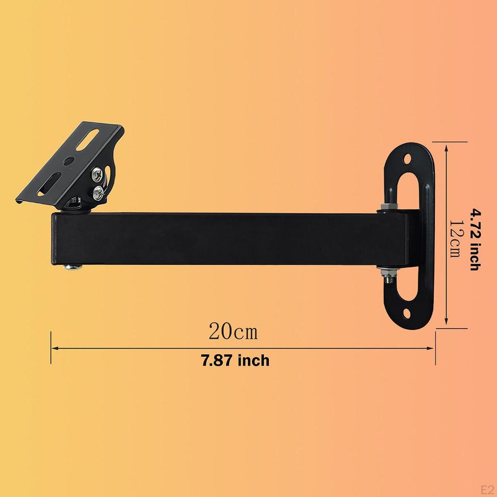 Supporto Staffa per Telecamera di Sicurezza Metallo Stabile Regolabile Angolo Supporto Stand per Hotel
