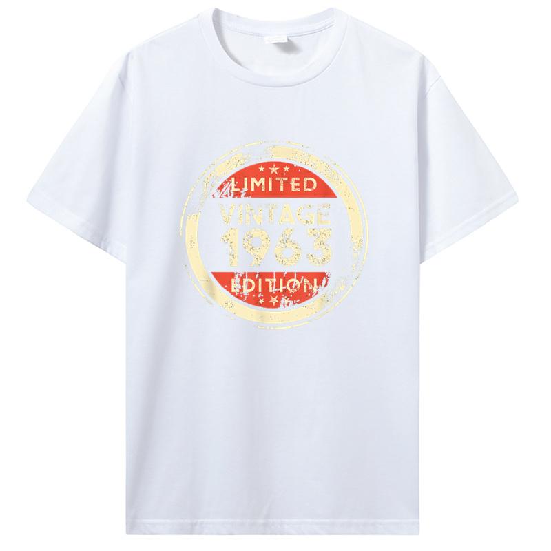 Birthday Vintage 1963 Old Gifts Vintage T-Shirts Summer Graphic Tshirt Streetwear Clothing Oversized Tshirt