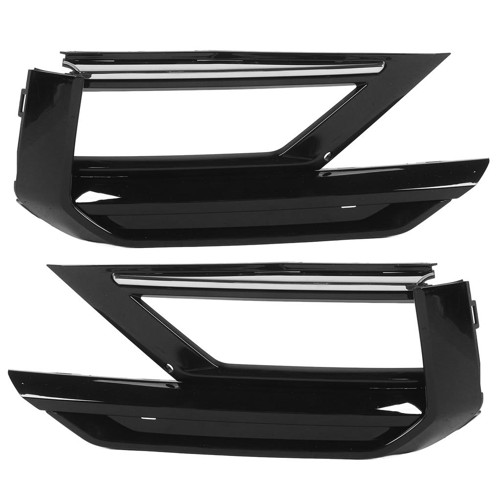 Front Bumper Lower Fog Light Grille Glossy Black Stylish Look Lower Fog Lamp Grille Cover for AD Pre