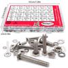 860pcs Stainless Steel Hex Head Bolt Assortment Kit w/Nuts+Washers+Springs - M3-M6 DIN933 Grade 8.8/10.9, A2/A4 Marine Grade