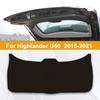 For Toyota Highlander U70 U50 U40 2009-2025 Car Boot Tailgate Kick Pad Leather Anti Kick Anti-dirty Trunk Door Mat Protection