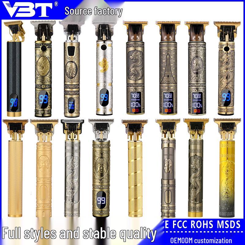 T9 Bald Electric Hair Clipper - Professional Rechargeable Engraving & Oil Head Shaver