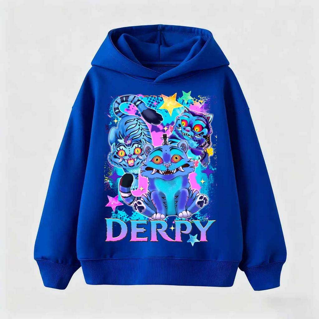 Mode KPop Dämonenjäger Rumi Tollpatschige Cartoon-Mädchen Junge Kapuzenpullover Warm Kinder Koreanische Welle Lässige Oberteile Kleidung