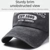 Fashion Classic Est.1889 Embroidery Baseball Cap Washed Cotton Visor Peaked Cap Adjustable Baseball Hats For Man Women