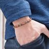 Handgefertigtes Naturholz Armband Herren 6mm Lava Hämatit Blauer Sandstein Perlenarmband Stein Pulseria Homme Meditationsschmuck Joias