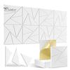 12Pcs Soundproof Wall Panel Self-Adhesive Sound Absorbing High Density Thick Acoustic Foam Panel Noise Reduction Wall Decoration Tile