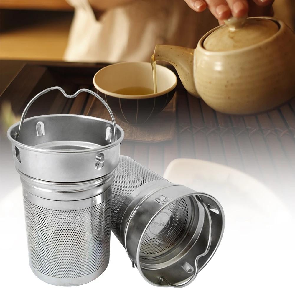 2pcs Filter Portable Bottle Cup Non-rust Home Tea Infusers Office Tea Strainer Hiking Stainless Steel Drinking Mesh