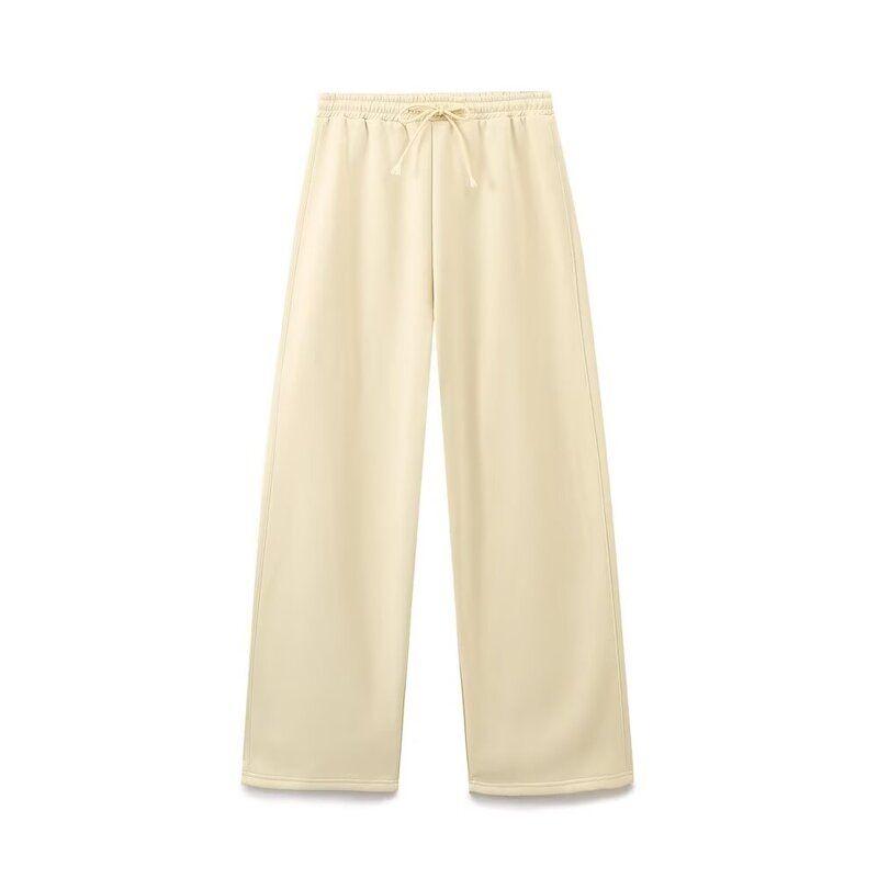 Fashion Style 2024 Fall and Winter New Women's Multi-Color Selection Minimalist All-Matching Hooded Loose Long Sleeve Sweatershirt 3199633