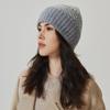 100% Wool Snowflake Pattern Knit Hat - Warm & Versatile for Women and Men