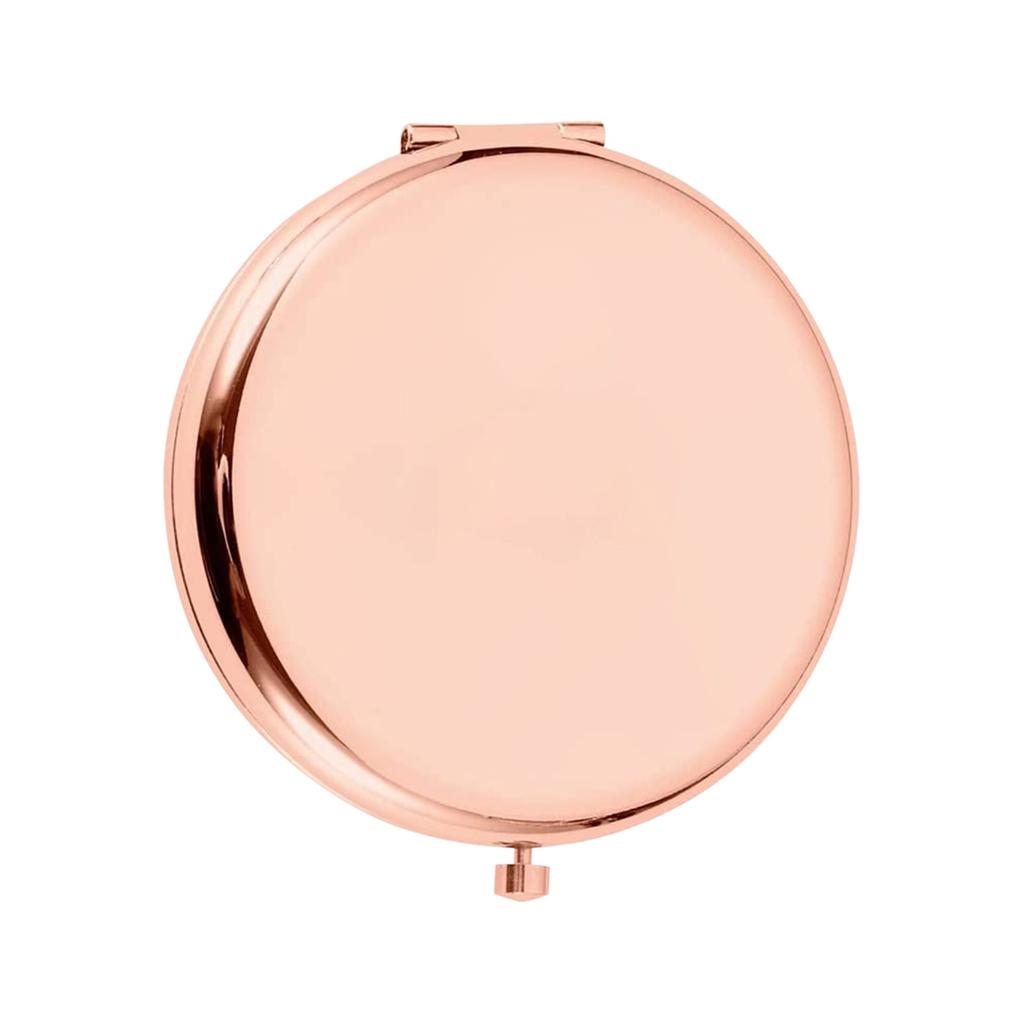 Personalized Customized Metal Folding Portable Makeup Mirror, Customized Makeup Mirror With Text And Pictures