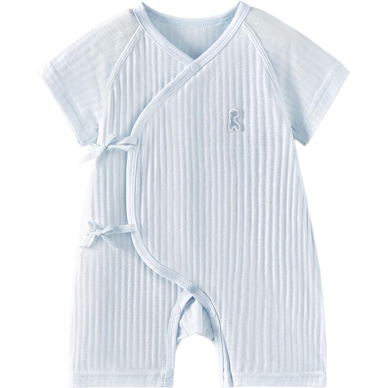 TONGTAI Baby Pure Cotton Short Sleeve Butterfly Romper