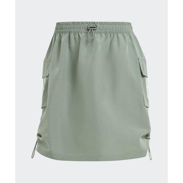 adidas Originaler Sportrock im Cargo-Stil mit kontrastierendem Drei-Streifen-Detail Damenunterteile Trace-Grün IX6001