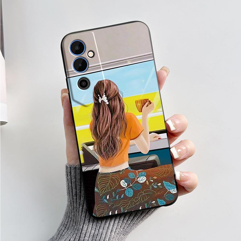 For Tecno Pova Neo 2 Case Pova Neo2 LG6n Cover Black TPU Soft Silicone Phone Case For Tecno Pova Neo 2 Coque Protective Fundas