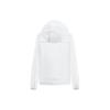 Lining Série Fitness UPF 40+ Motif Logo Couleur Unie Veste de Sport à Capuche Protection Solaire Femmes Vestes Blanc AFDT526-1
