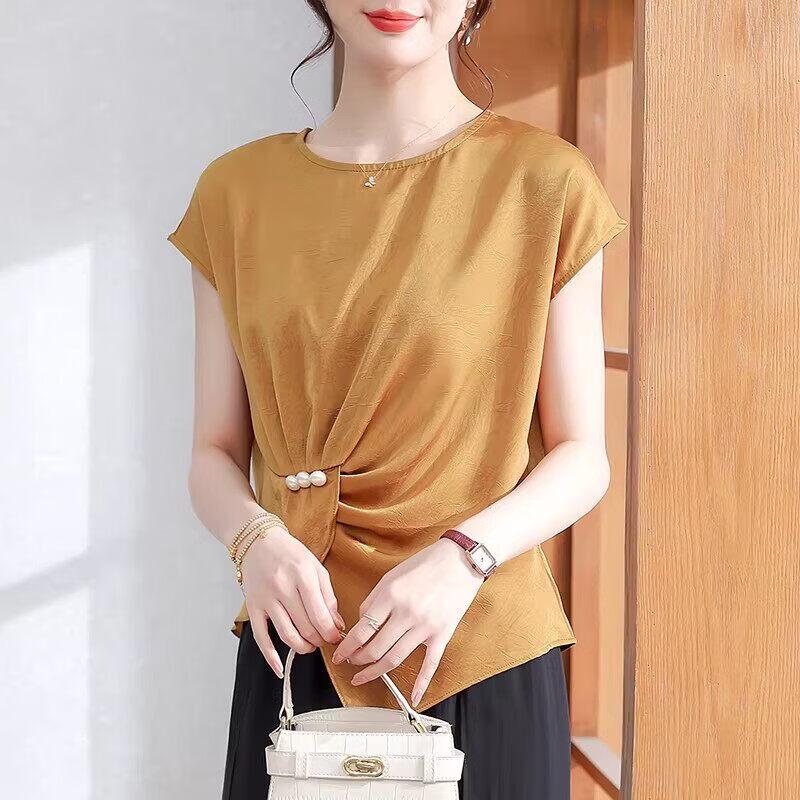 Xuexi Women s Short Sleeve Chiffon Top 3XL