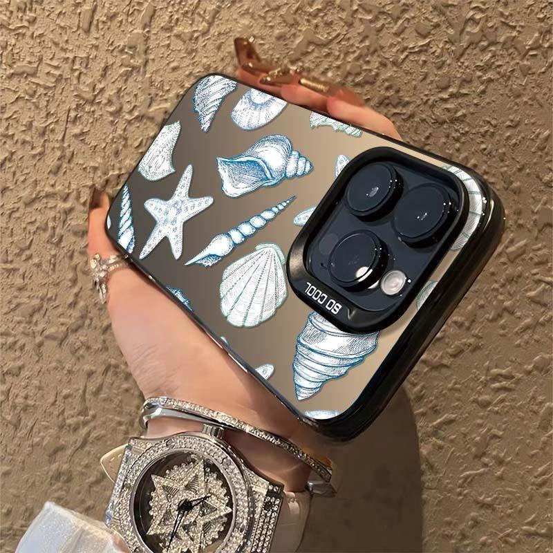 Sea Conch Starfish IMD Phone Case For iPhone 16 14 15 Plus 13 12 11 Pro Max 16E Cover Fundas