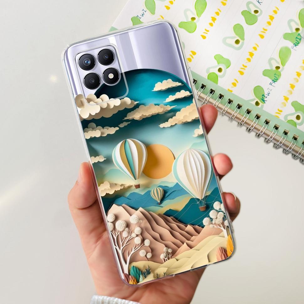 For Realme 8i Case Realme8i RMX3151 Cute Panda Cartoon Cover Soft Silicone Case For Oppo Realme Narzo 50 Narzo50  Fundas Capa