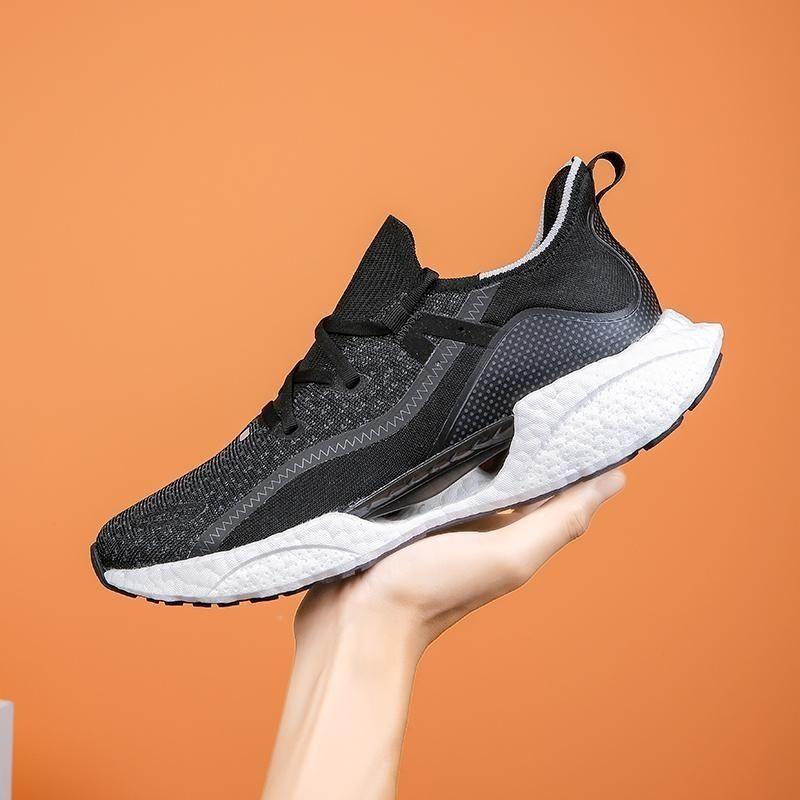 

Весенние эластичные амортизирующие кроссовки женские кроссовки для бега на открытом воздухе удобные дышащие женские повседневные спортивные туфли на толстой подошве 40