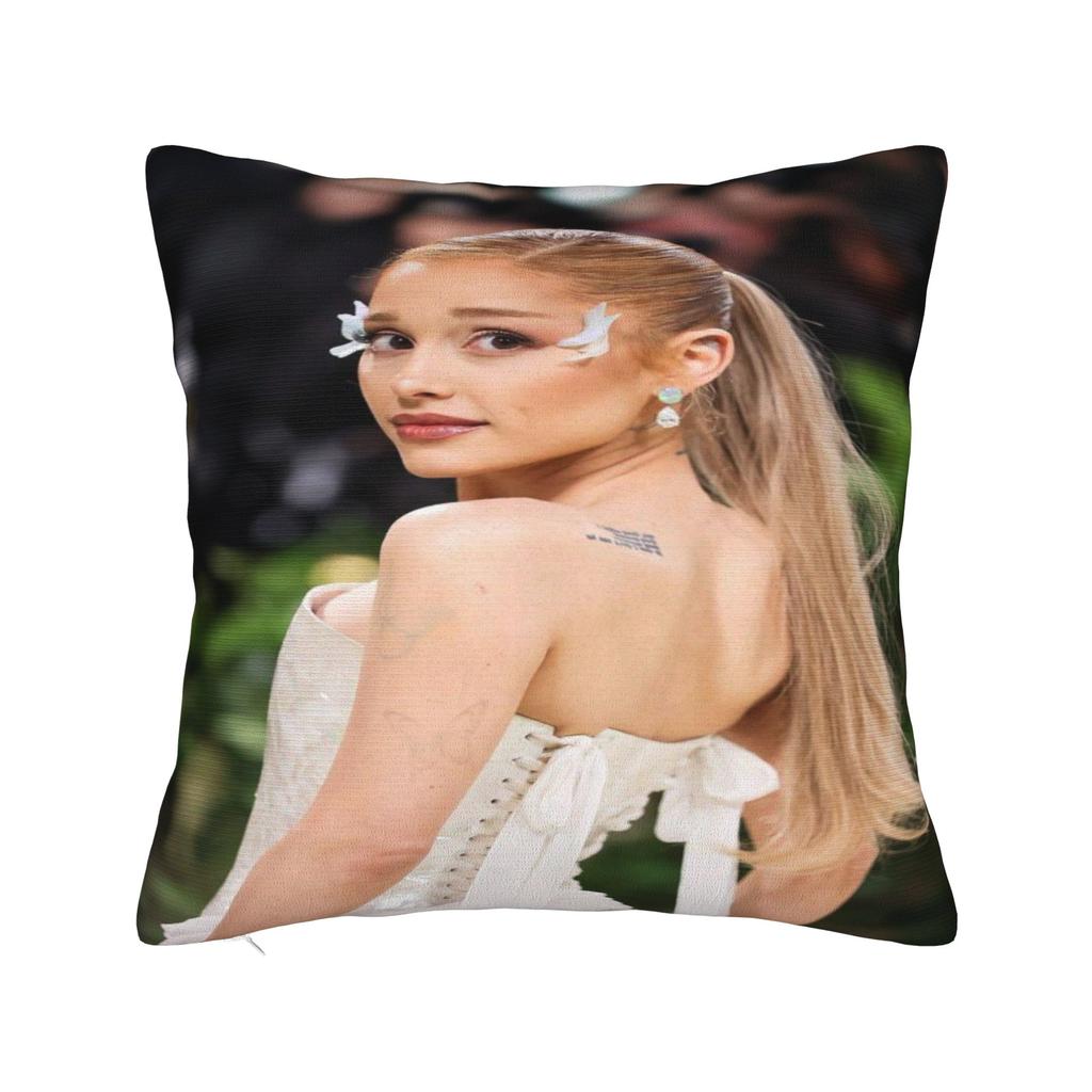 Ariana Grande music singer fan gift Pillowcase Cushion Cover Pillow Covers Soft and Sweet Home Decor Zippered Multiple Sizes