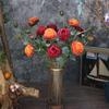5PCS Artificial Roses Silk Flowers Real Touch Realistic Roses Bouquet Long Stem for Home Wedding Party Valentine's Day Mother's Day Table Decoration
