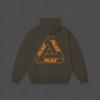Palace Glow Tri-Ferg Hood Stoney Grey Unisex Tops P27CS173