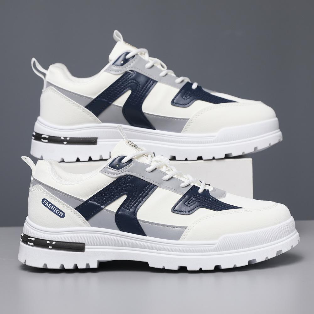 Casual Sports Men's Shoes Comfortable Versatile Non-slip Thick-soled Fashion Mountaineering Youth Leather Waterproof Martin Boots