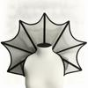 Lace Queen Cosplay Cloak Mesh Halloween Costume Accessories Victorian Stand Up Collar  Women
