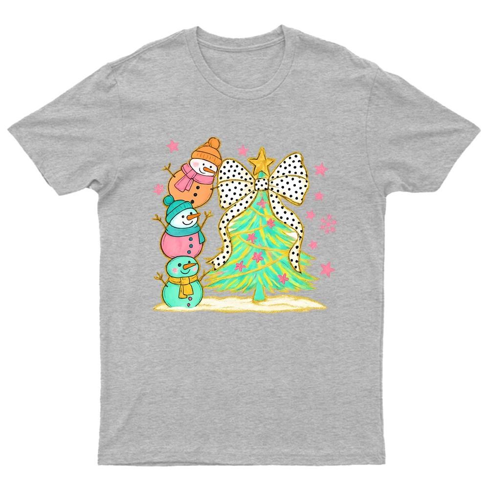 Christmas SnowUnisex Tree Holiday TShirt Unisex Gift Retro Seasonal Funny Xmas