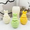 Eggshell Rabbit Silicone Mold Creative Easter Animal DIY Chocolate Candy Molds Kitchen Baking Cake Decor Tool Candle Soap Mould