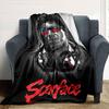 1pc Scarface-Inspired Flannel Blanket - Soft Cozy All-Season Throw for Bedroom, Sofa, Camping, Travel - Perfect Gift for Movie FansB76