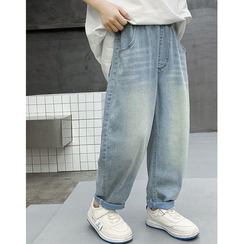 Boys' Pants Summer Pants Boys' Thin Tencel Jeans Children's Pants
