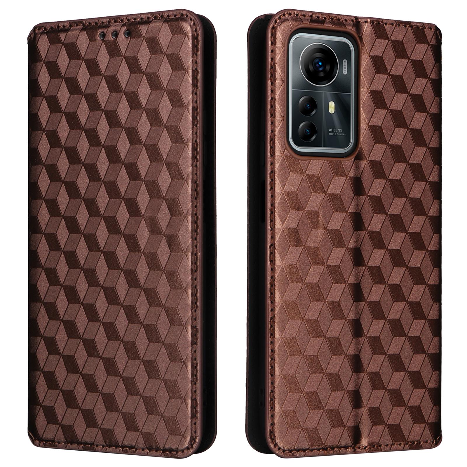 

For ZTE Blade V41 Smart/Blade A72s/OptusxMax Leather Case Wallet Stand Phone Cover B