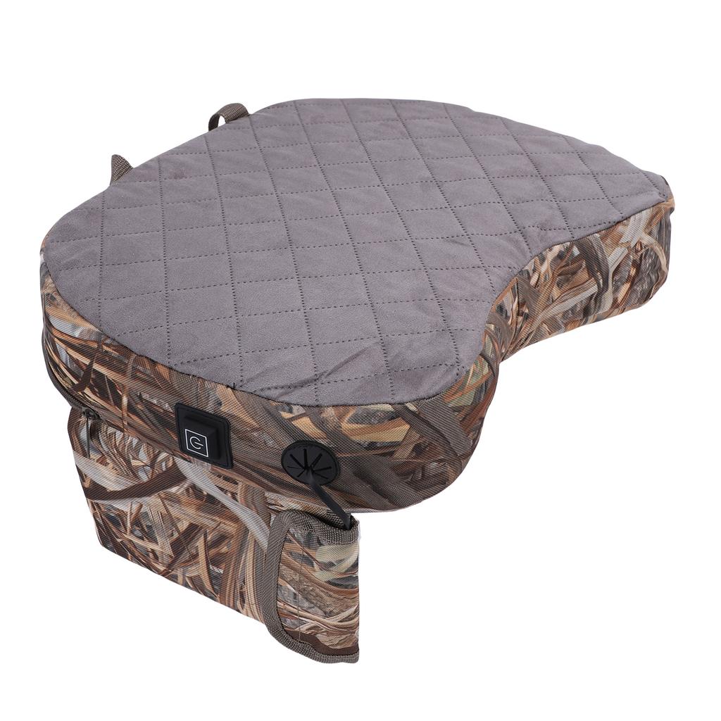 Heated Seat Cushion 600D Oxford Cloth Water Proof USB 3 Heat Settings Portable Stadium Seat Pad for Camping Fishing   Chair