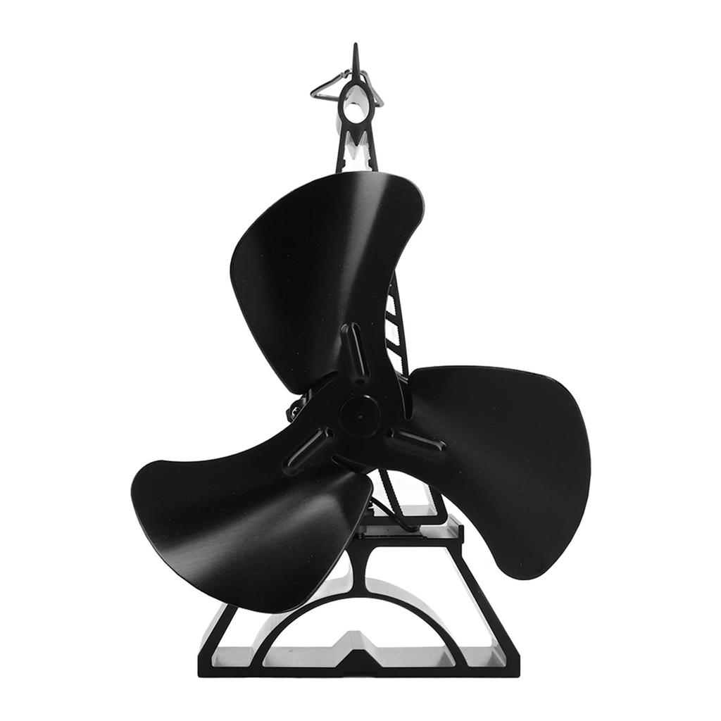 Wood Stove Fan 3 Blade Heat Powered Environmentally Friendly Low Noise Thermoelectric Fan for