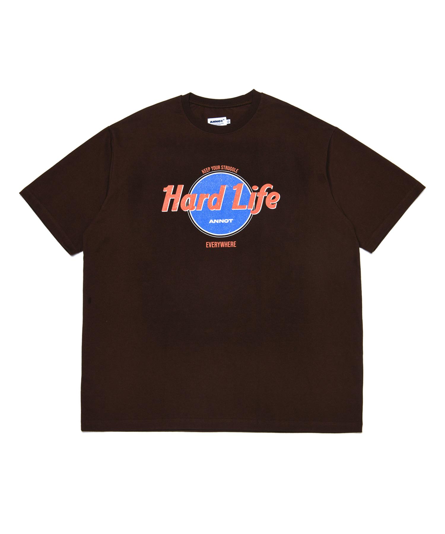 A Note Hardlife T-Shirt Brown 1