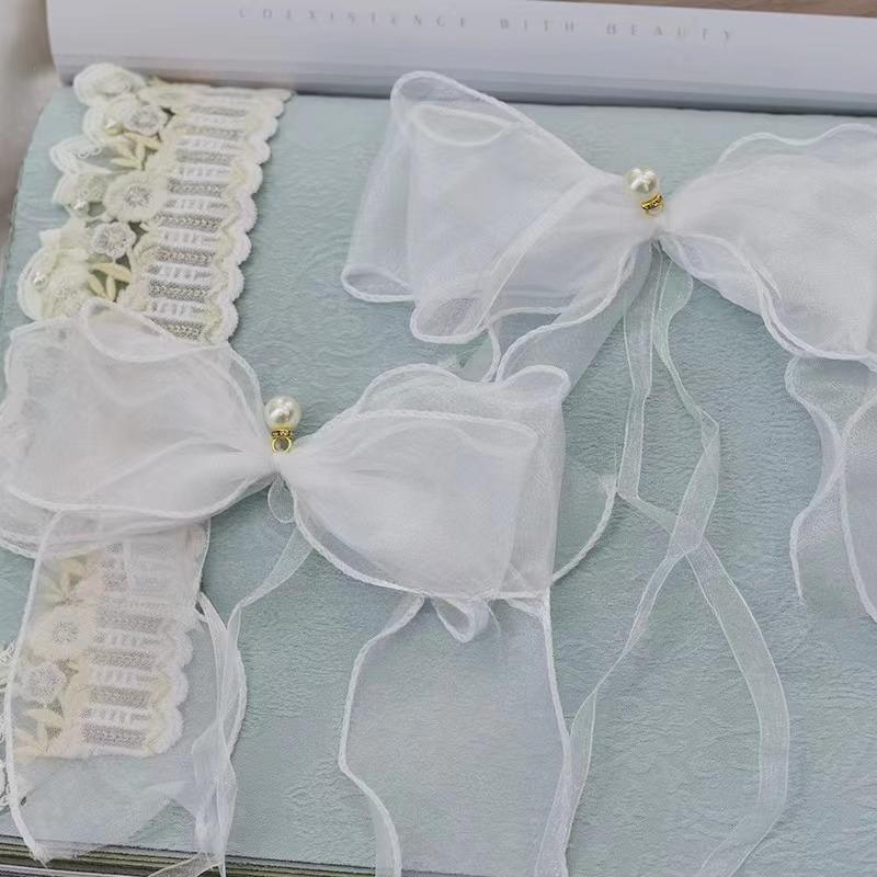 Nordic Ins-style Ribbon Bow Curtain Tieback Bedroom Living Room Curtain Tie Back Home Decor Artistic Elegant Interior Decoration
