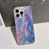 For iPhone 14 Pro Max Case Gradient Starry Silver TPU+Acrylic Phone Cover Protector