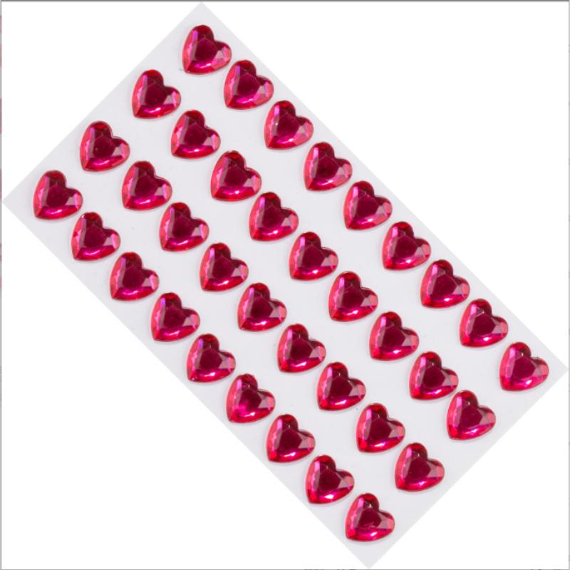 12MM36 Acrylic Love Drill Stick Korean Girl Heart the Same Model Mobile Phone Case Ledger Sticker