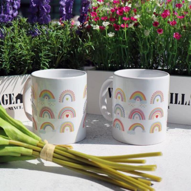 dc415-Design Mug 2p-Colorful Rainbow