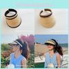 Top Open Chic Summer Uv Protection Sun Hat For Women Cotton Adjustable