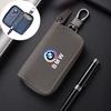 DKHN5 Car Key Cover Case Emblem Zipper Styling Wallet Leather Car Sticker For BMW X1 X2 X3 X5 X4 X6 X7 G30 G20 G32 G11 G12 F40 F30 F20
