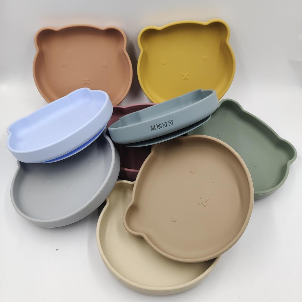 Silicone Suction Plate for Infants and Toddlers - Little Bear Design